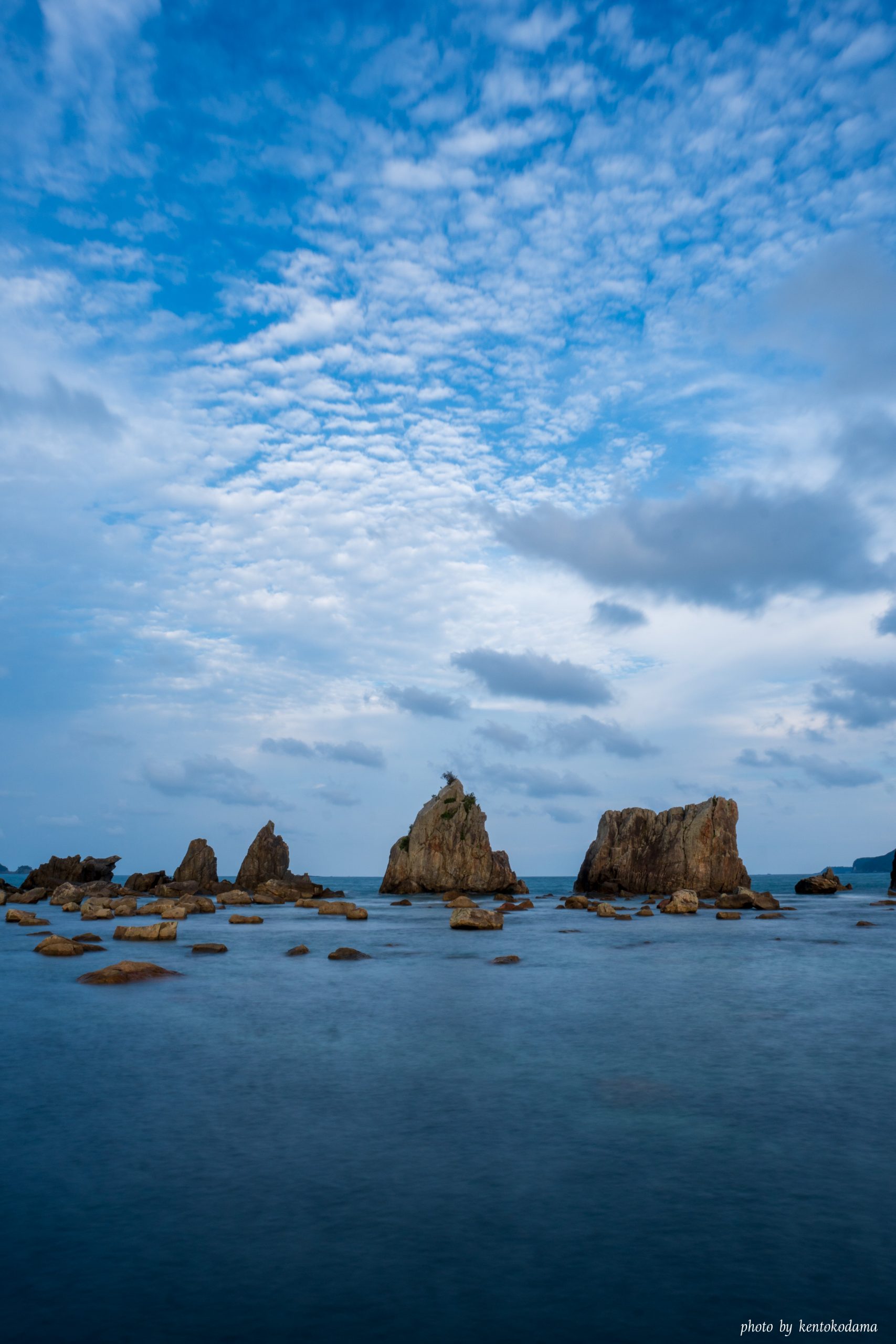 和歌山　橋杭岩　秋　昼
